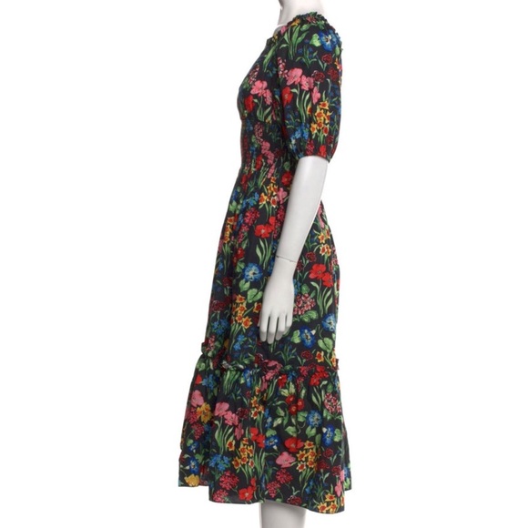 Cara Cara Mimi Floral Cotton Midi Dress NWOT - Picture 6 of 10
